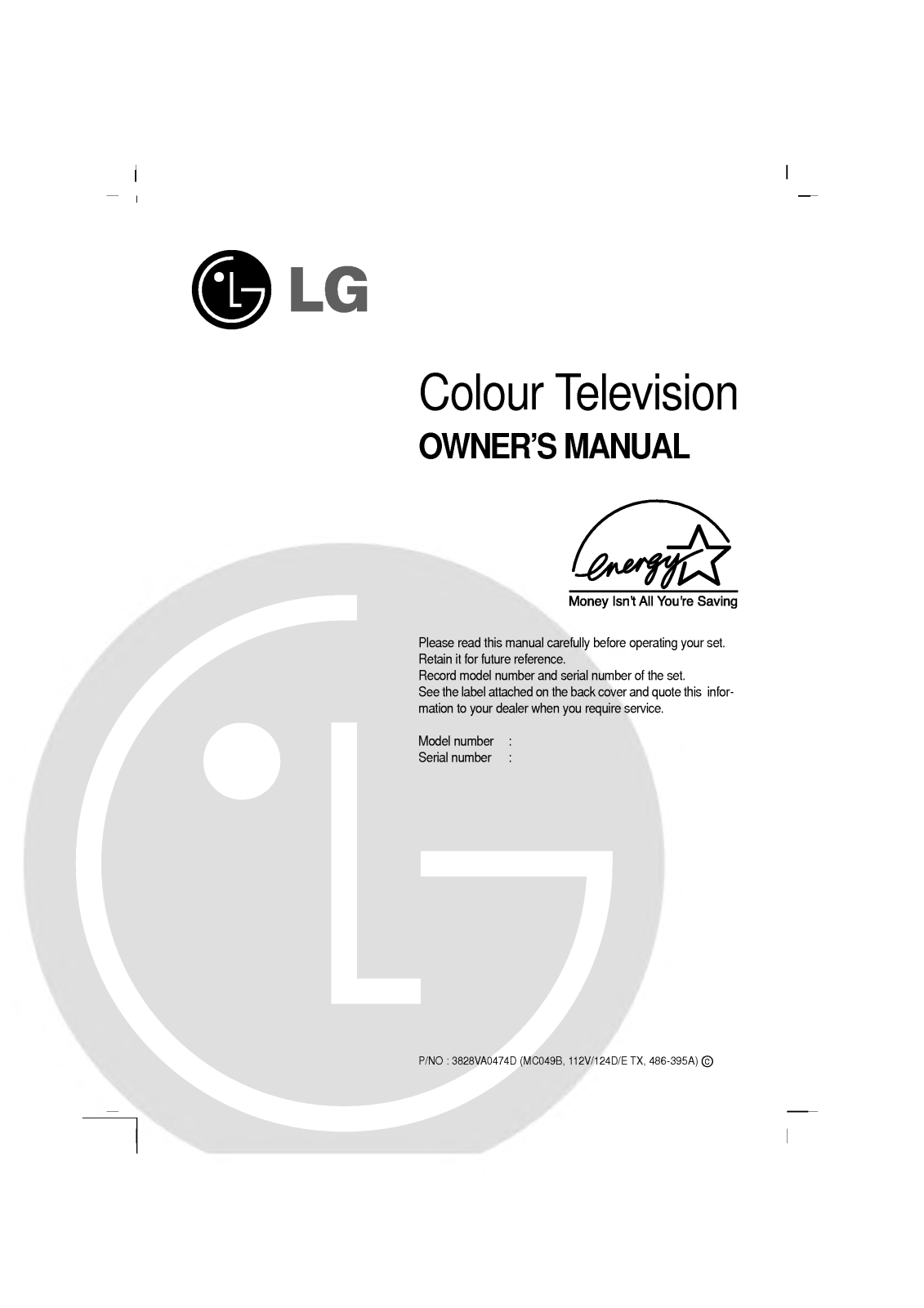 LG RT-21FA35RX User Manual