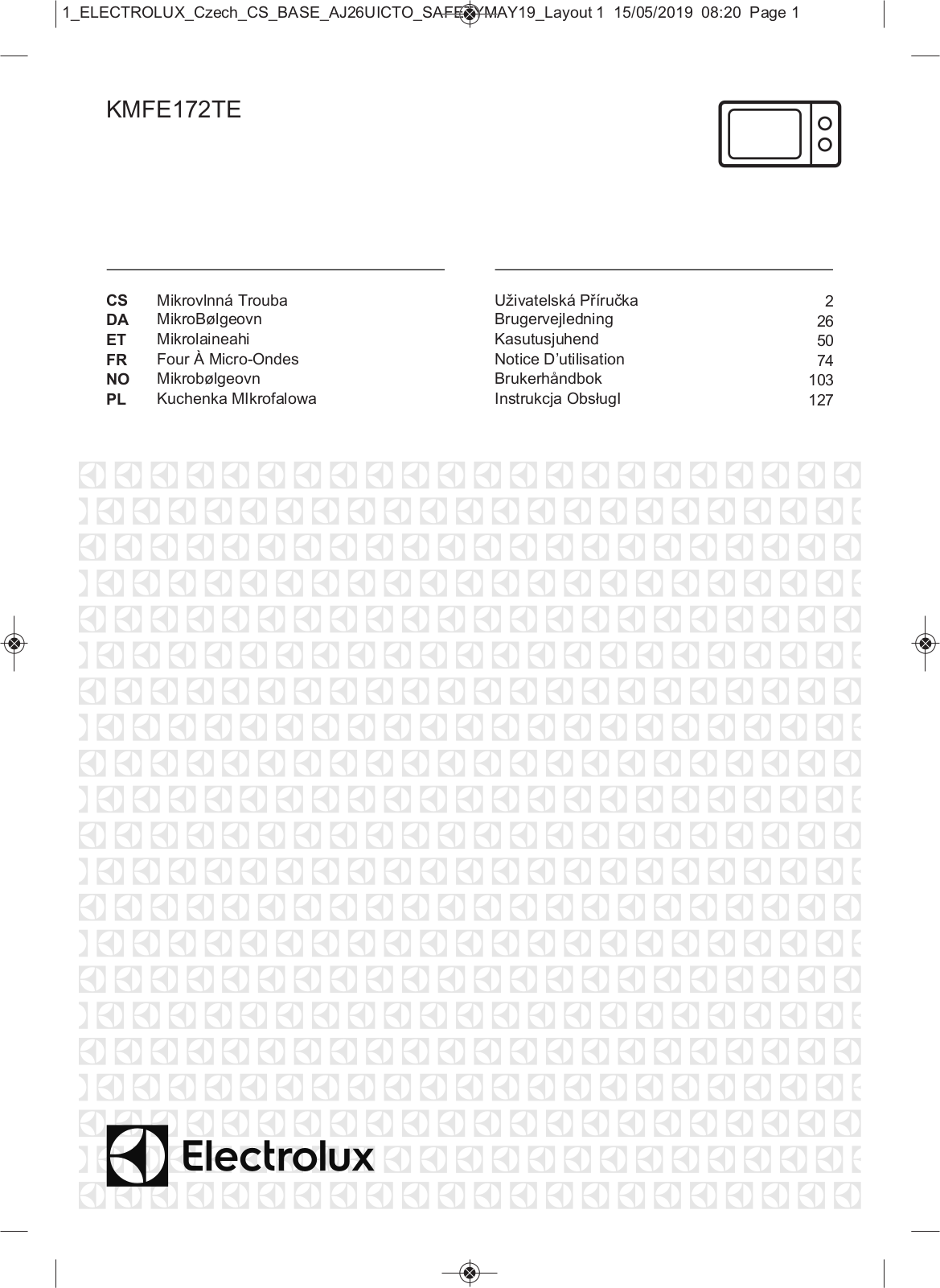 Electrolux KMFE172TEX User Manual