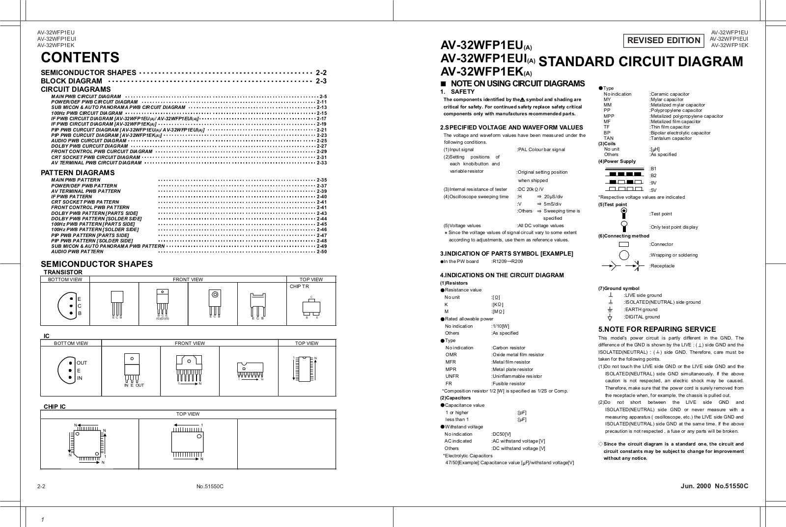 JVC AV-32WFP1EK(A), AV-32WFP1EU(A), AV-32WFP1EUI(A) Schematics