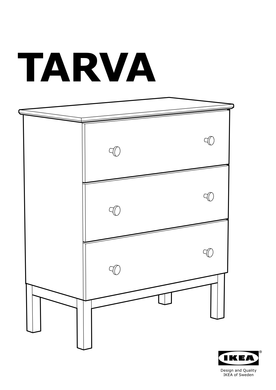 IKEA TARVA User Manual