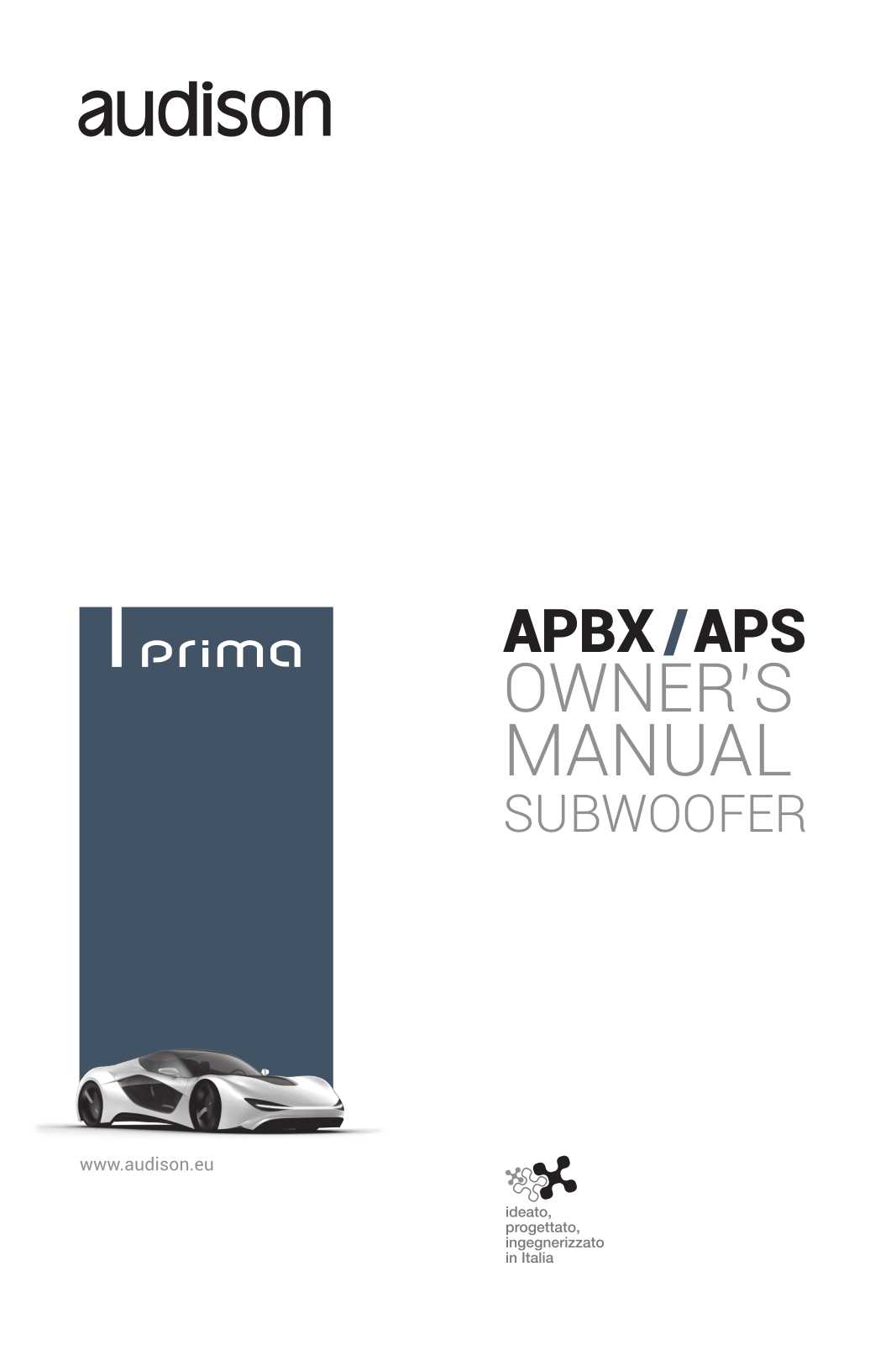 Audison Prima APBX 8 DS operation manual