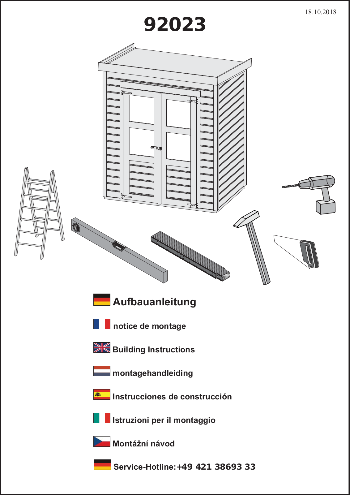 Karibu 92023 Assembly instructions