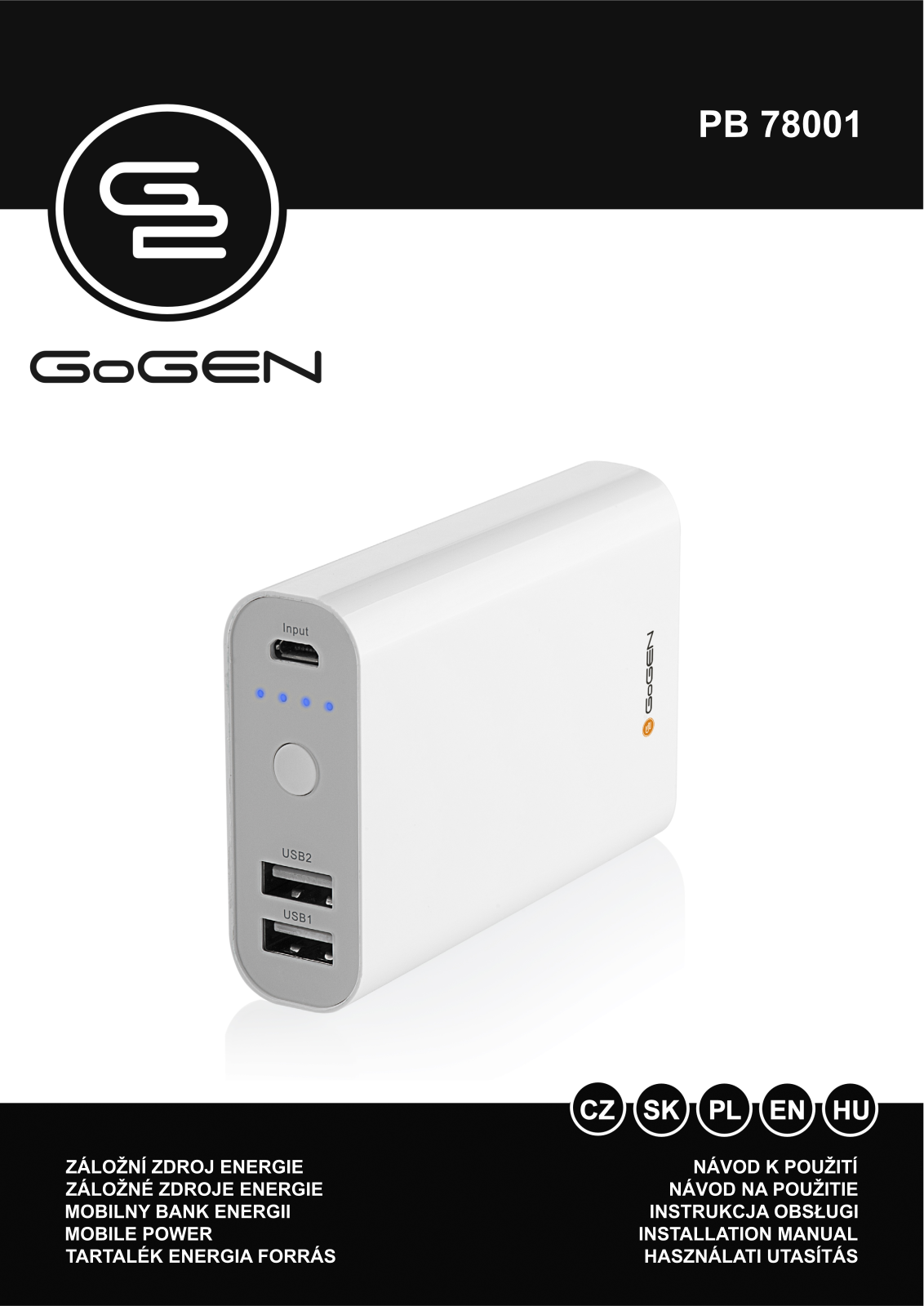 GoGEN PB78001 User Manual