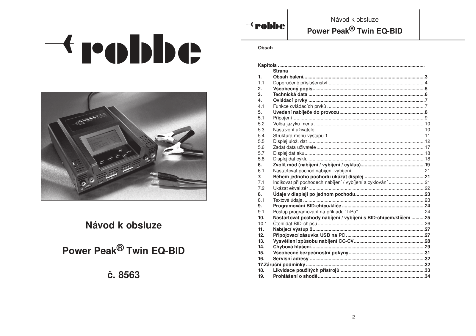 Power Peak Twin EQ-BID User guide