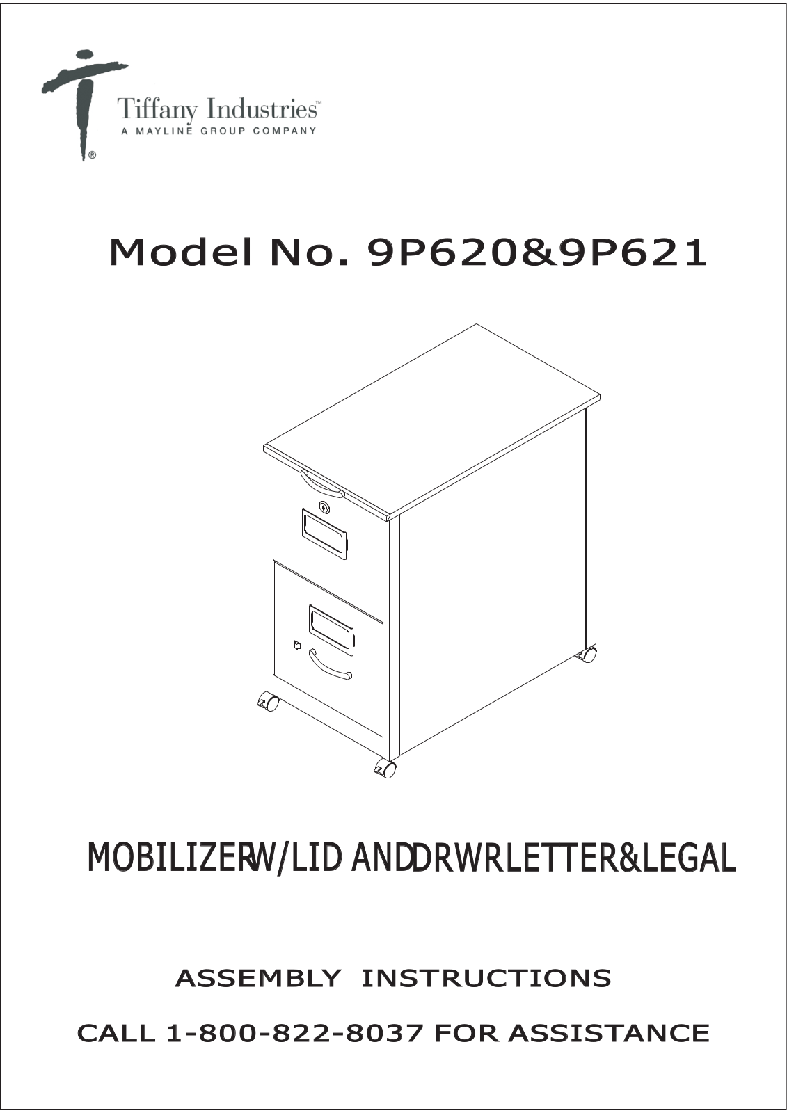 Mayline 9P620BLK Assembly Guide - ManualMachine.com