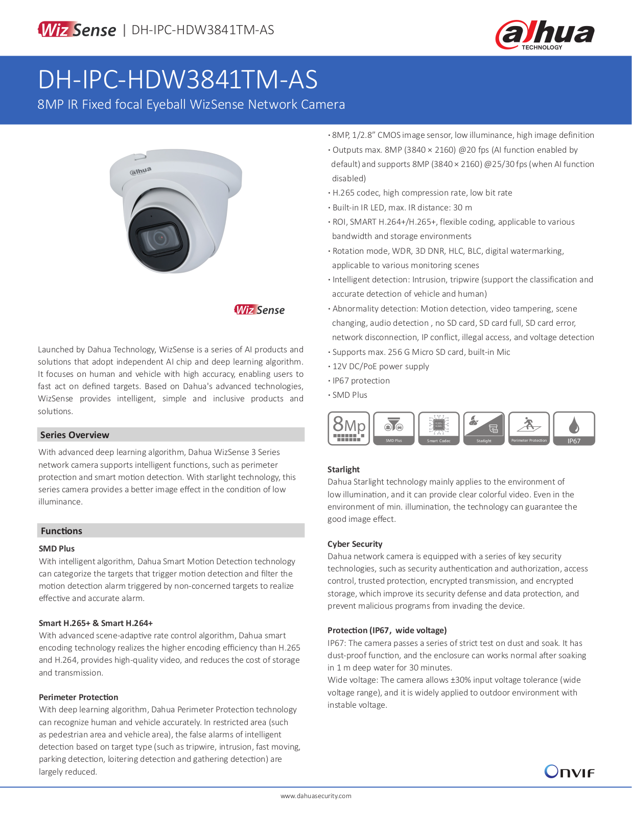 Dahua DH-IPC-HDW3841TM-AS User Manual