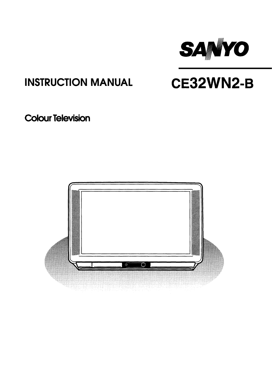 Sanyo CE32WN2-B Instruction Manual