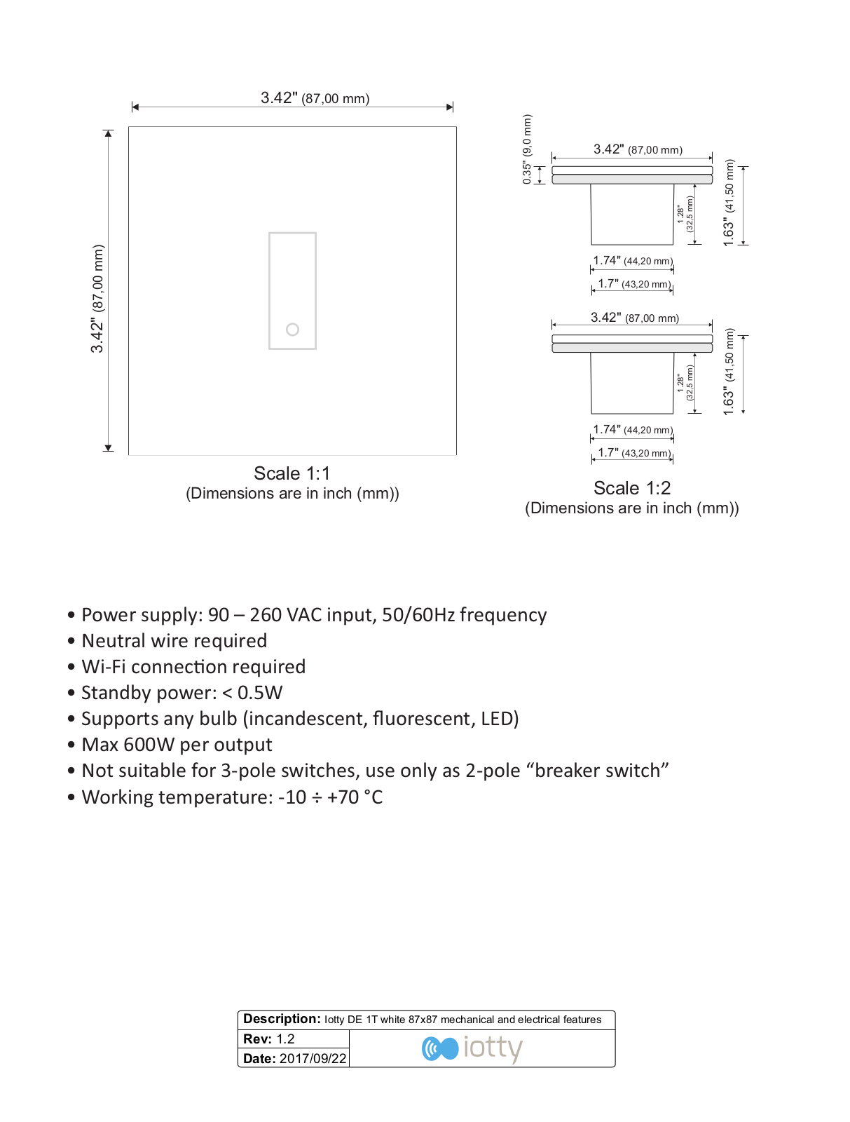 Smart switch E1 Schematics