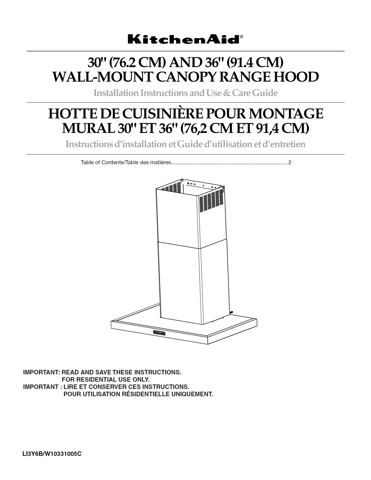 KitchenAid KXW2536YSS2, KXW2536YSS1, KXW2536YSS0, KXW2530YSS2, KXW2530YSS1 Owner’s Manual