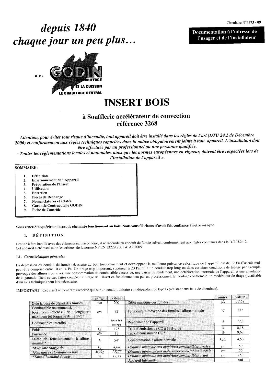 GODIN 3268 User Manual