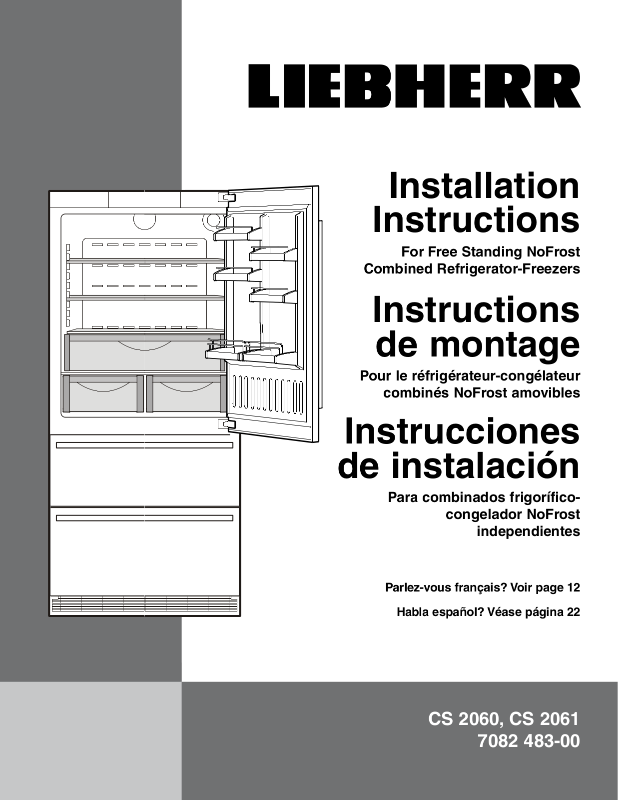 Liebherr CS2061 Installation Guide