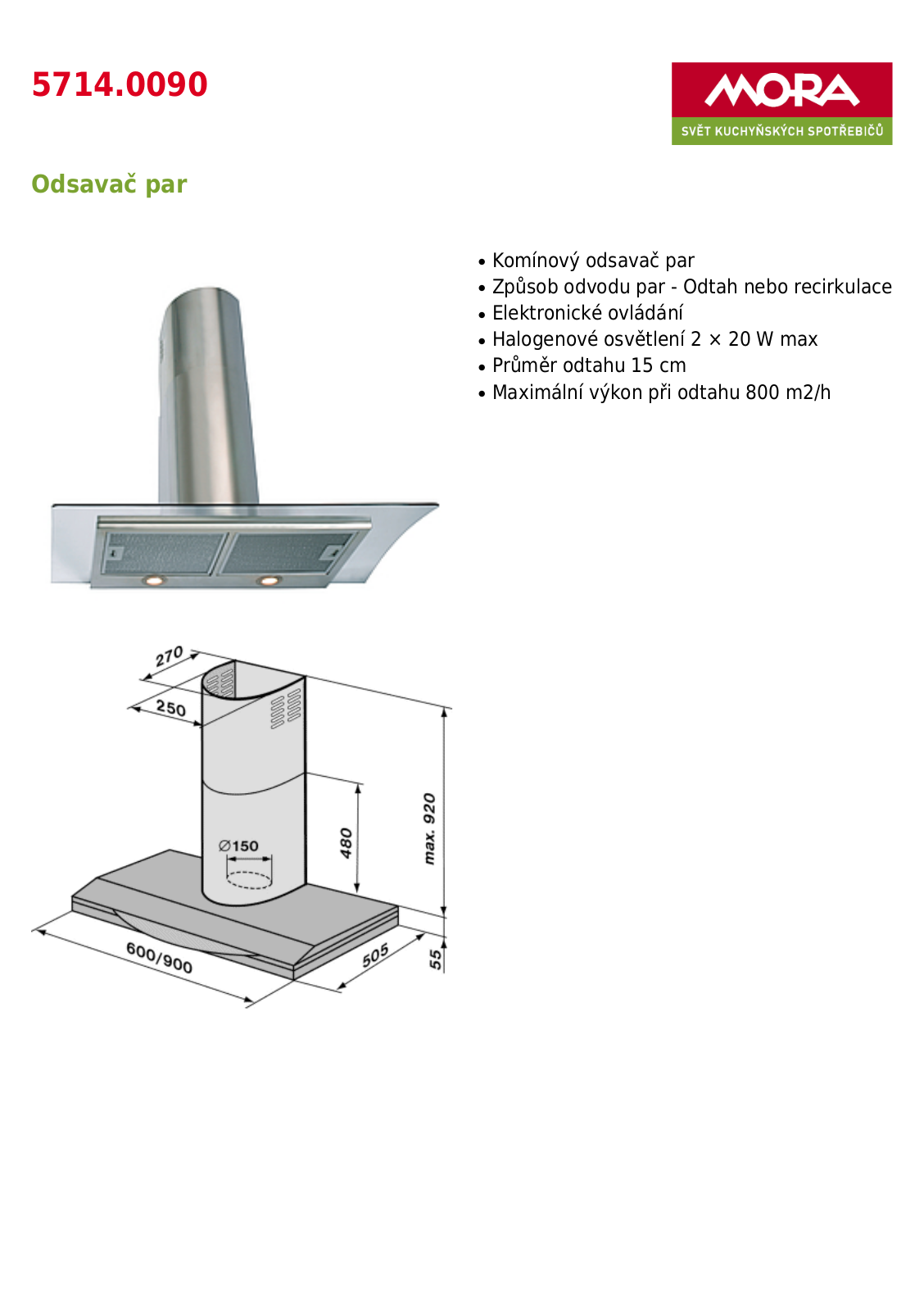 Mora OP 5714.0090 User Manual