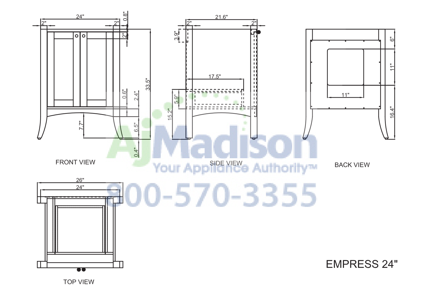 Empire Industries EM24SC Specs