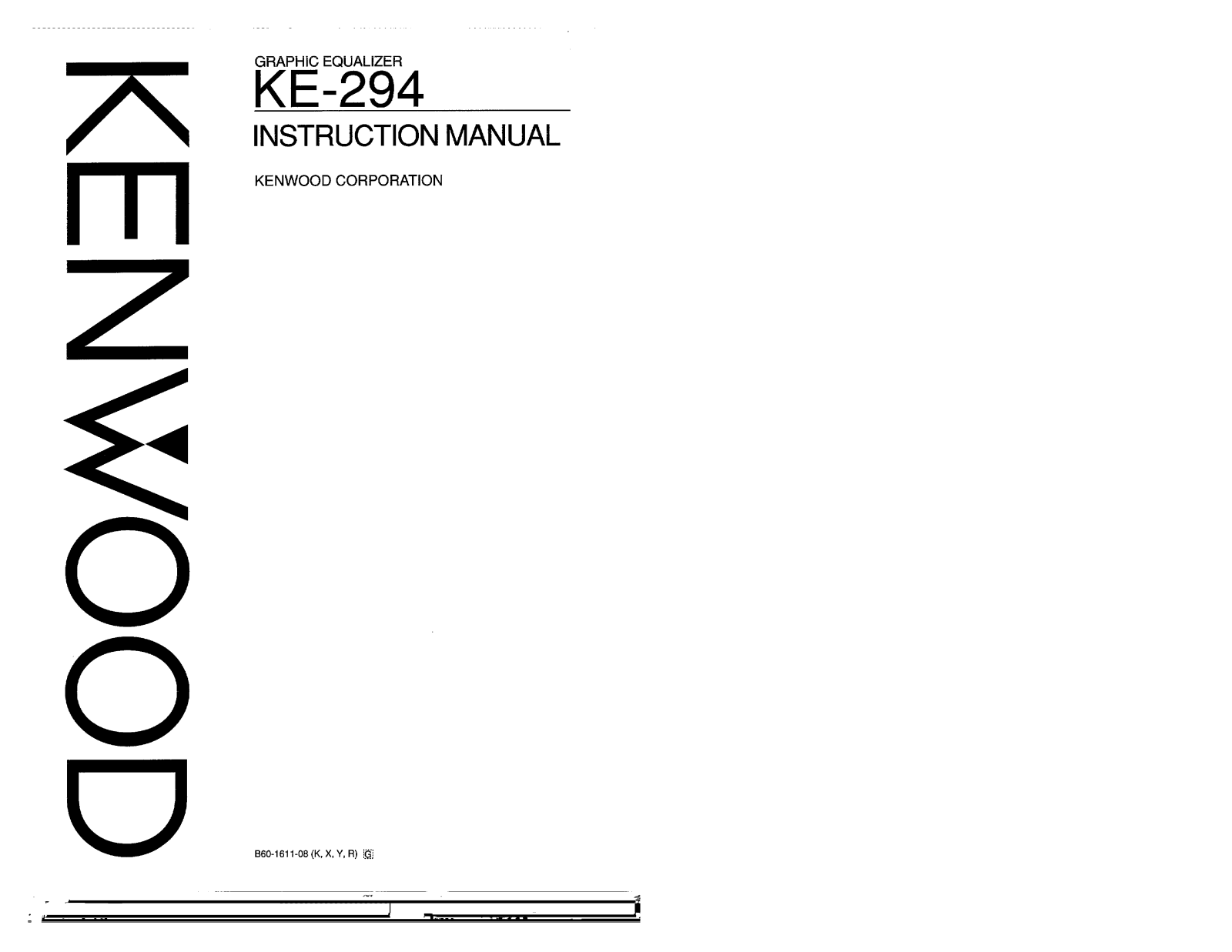Kenwood KE-294 Owner's Manual