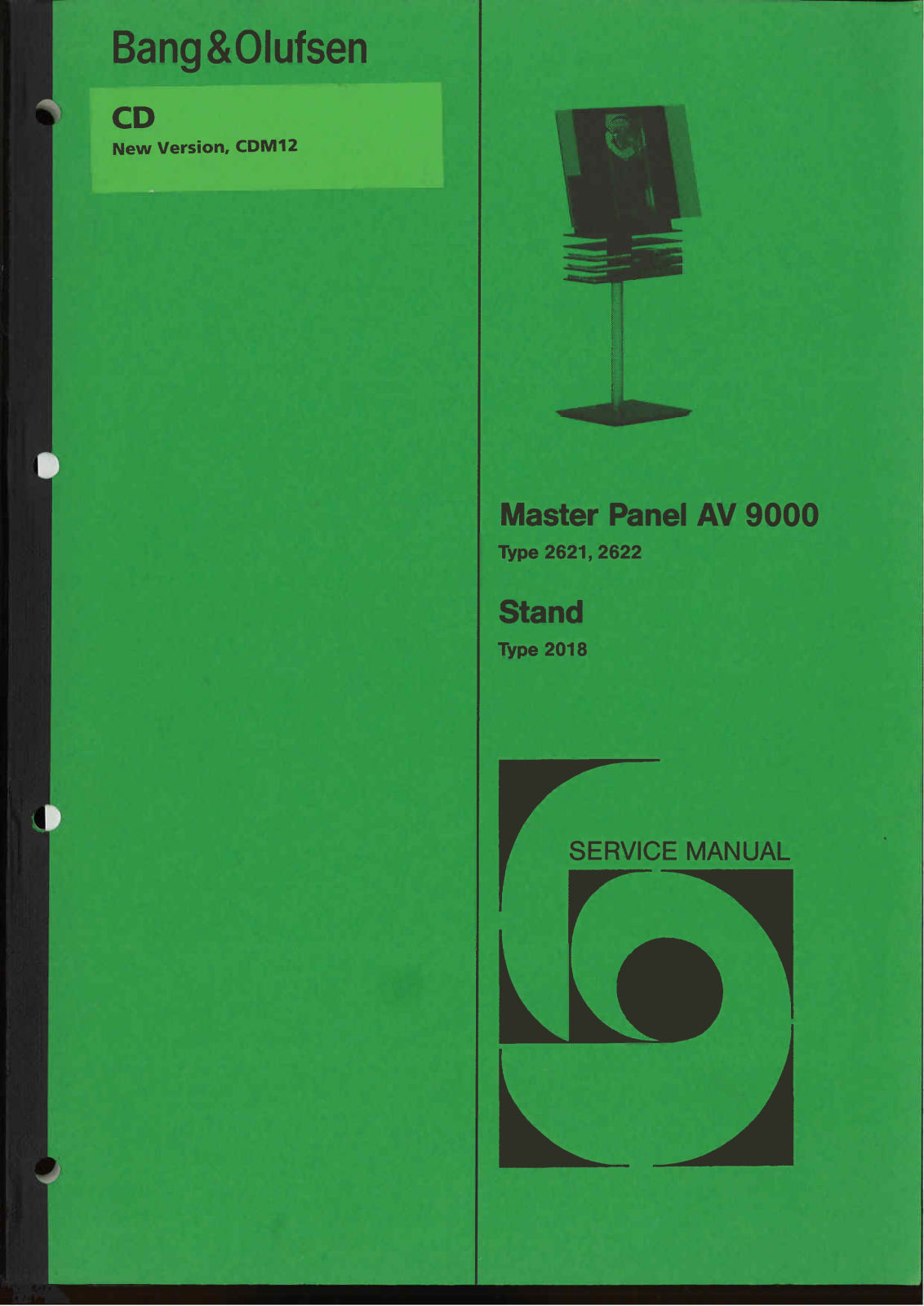 Bang Olufsen MASTER-PANEL-AV-9000-SM Service Manual