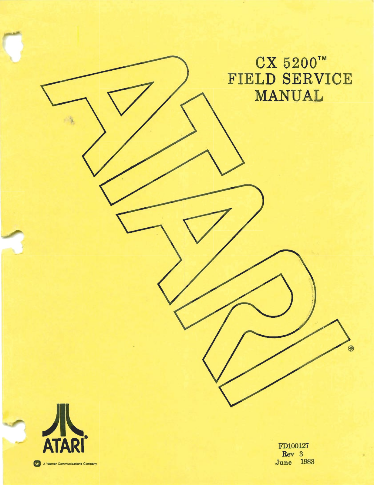 Atari CX, CX 5200 Field Service Manual - ManualMachine.com