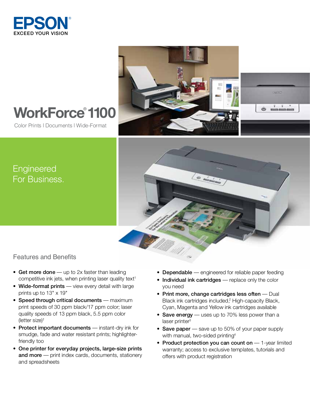 Epson WorkForce 1100 Product Brochure