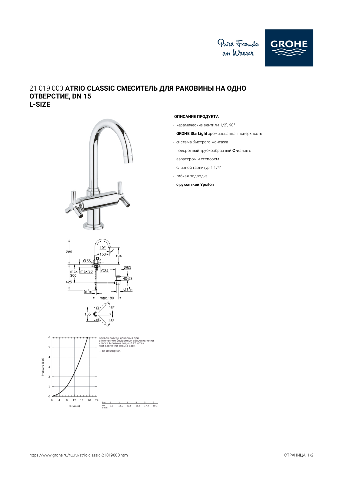 Grohe 21019000 User guide