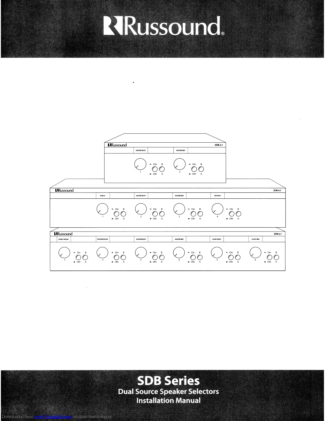 Russound SDB series Installation Manual