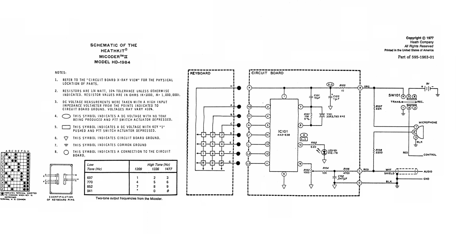 Heath Company HD-1984 Schematic