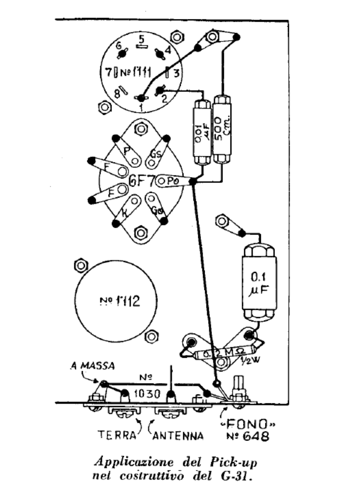 Geloso g31 pick up i schematic