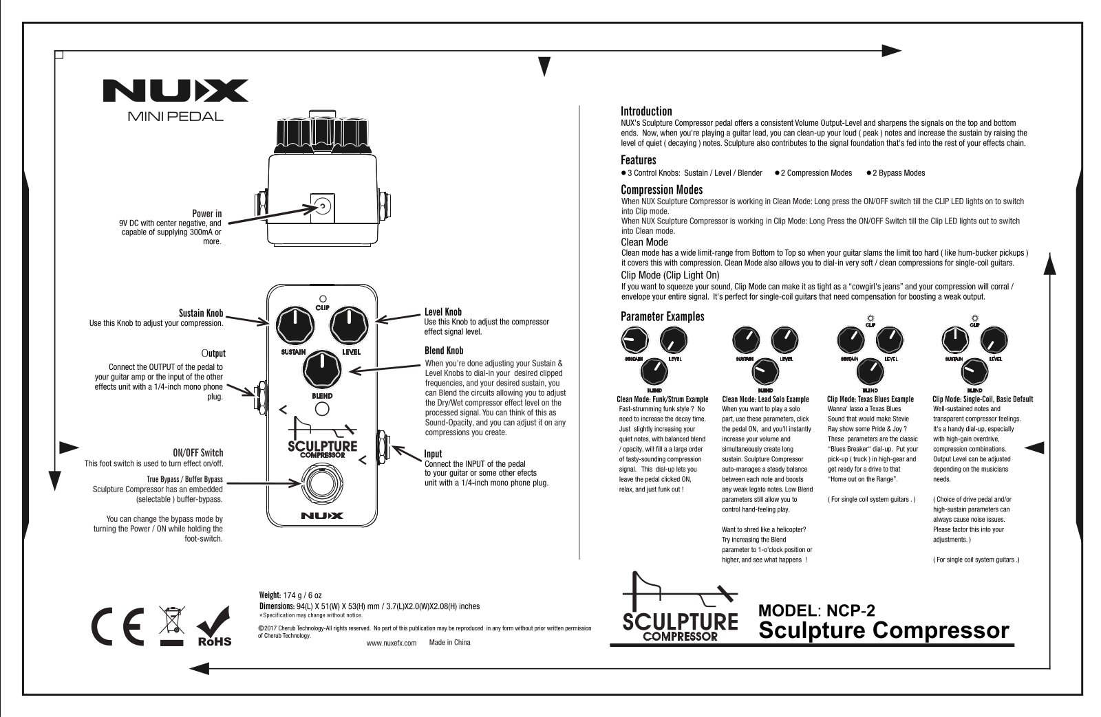 Nux NCP-2 User Manual