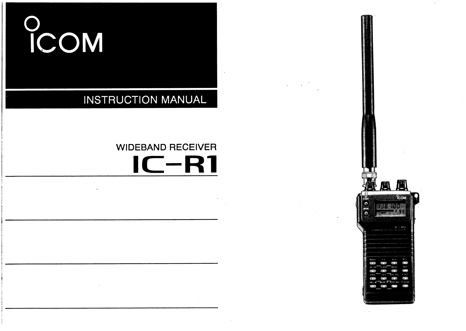 Icom IC-R1 User Manual