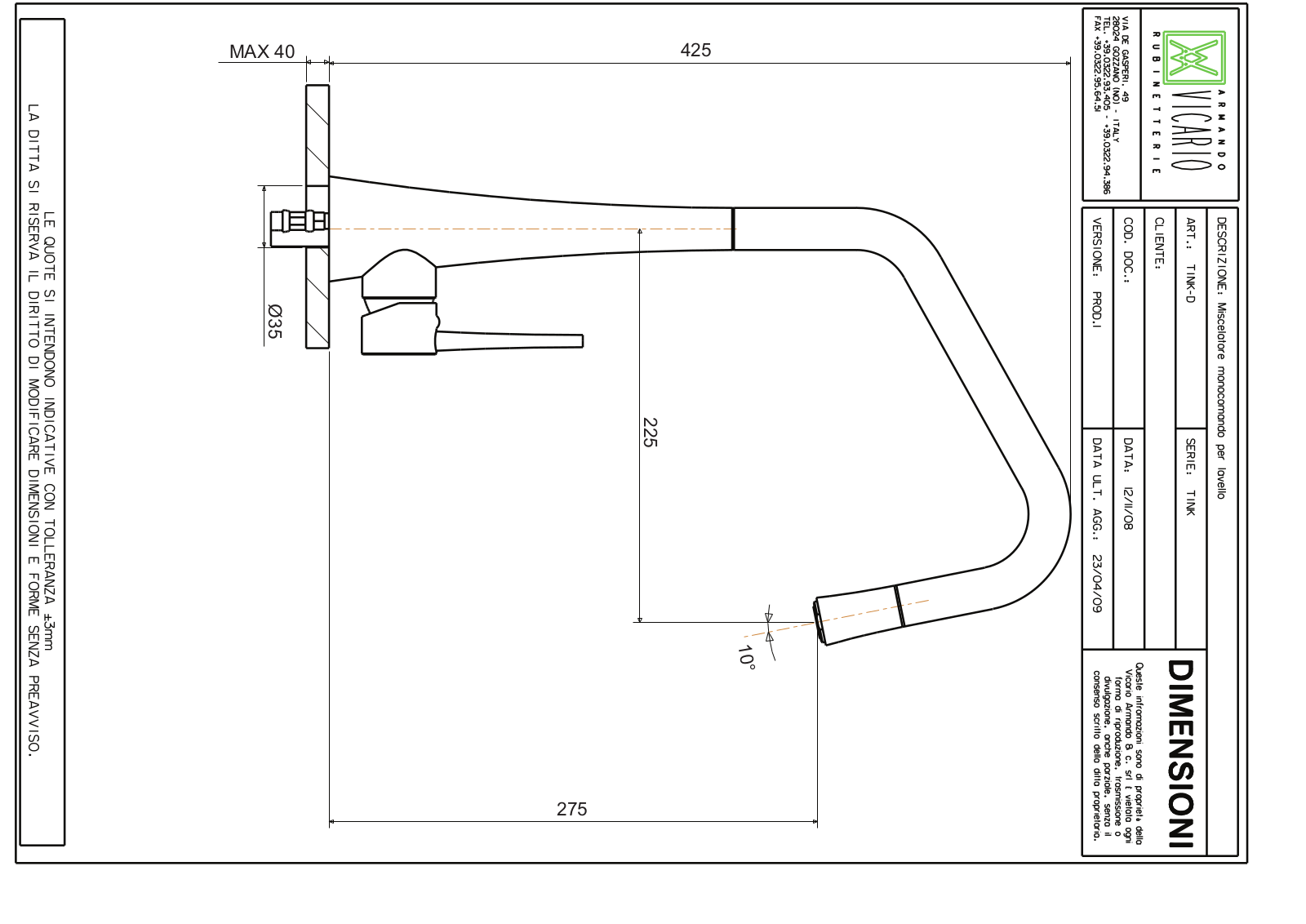 Abey QN-100BTDB, TINKD, TINKD-B, TINKD-W, TINKD-BG Specifications Sheet - ManualMachine.com