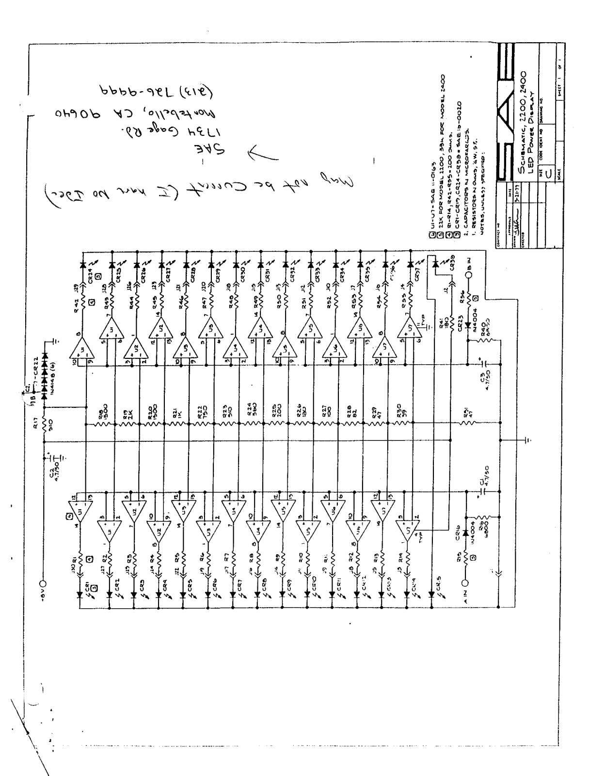 Sae 2200 Schematic