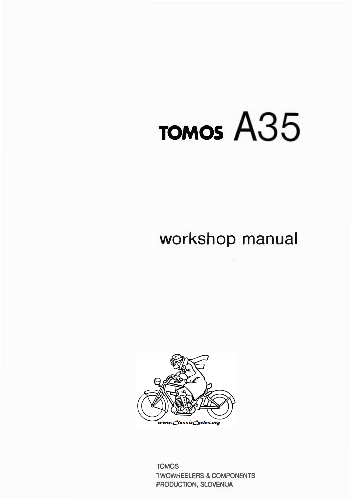 Tomos A35 Workshop Manual