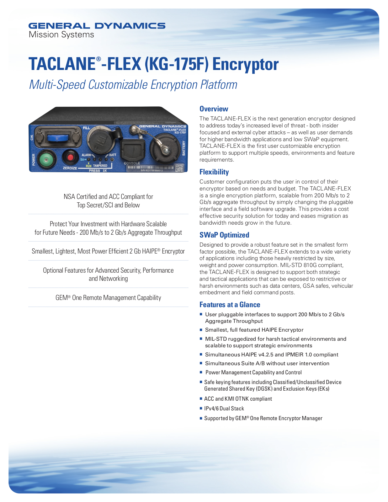 General Dynamics TACLANE-FLEX User Manual