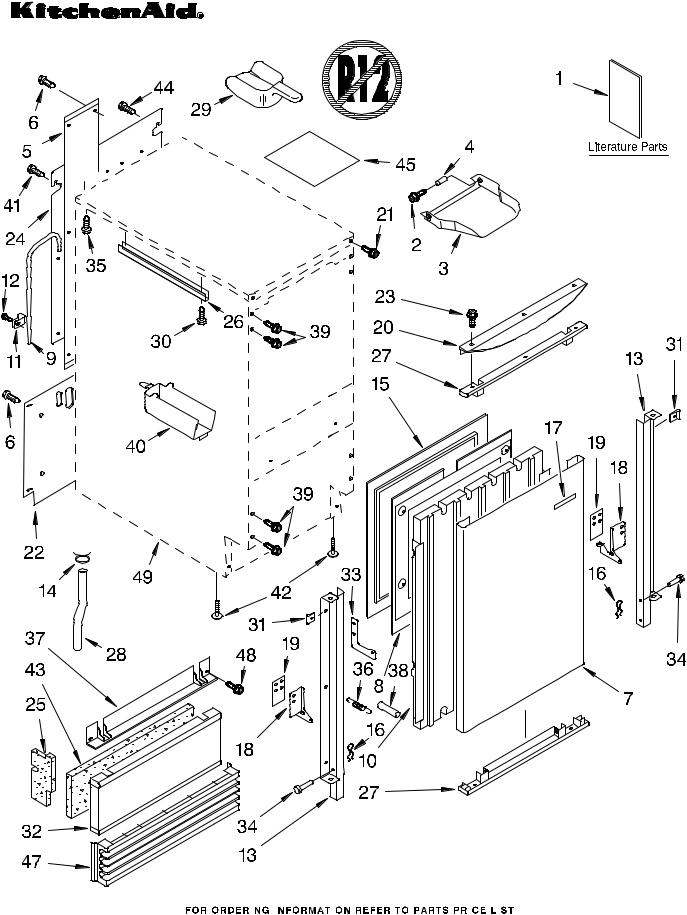 KitchenAid KUIS185JPW2 Parts List