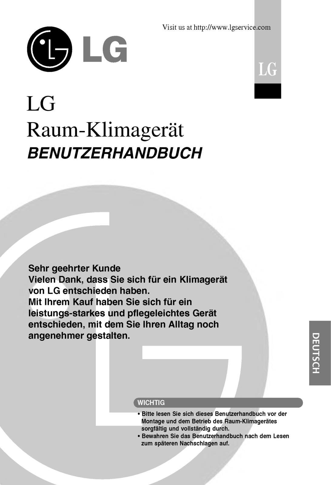 Lg A12AWH, C09AWU, C24AWV, A12AWV, A12AWU User Manual