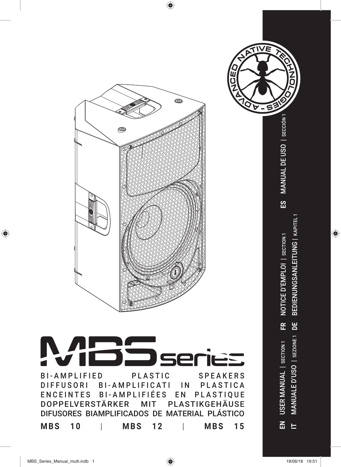 Ant MBS10, MBS15, MBS12 User manual