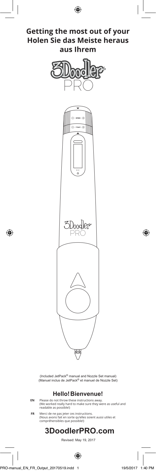 3doodler PRO User Manual