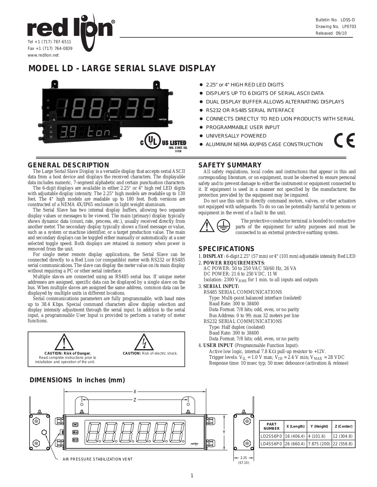 Red Lion LDSS User Manual