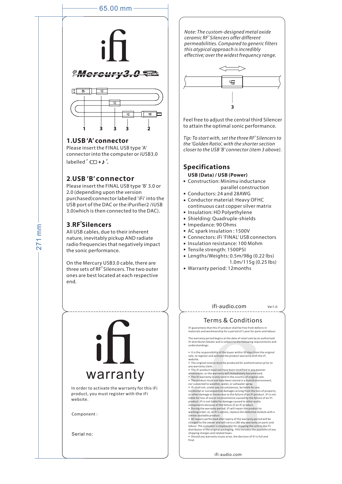 Ifi MERCURY3.0 User Manual