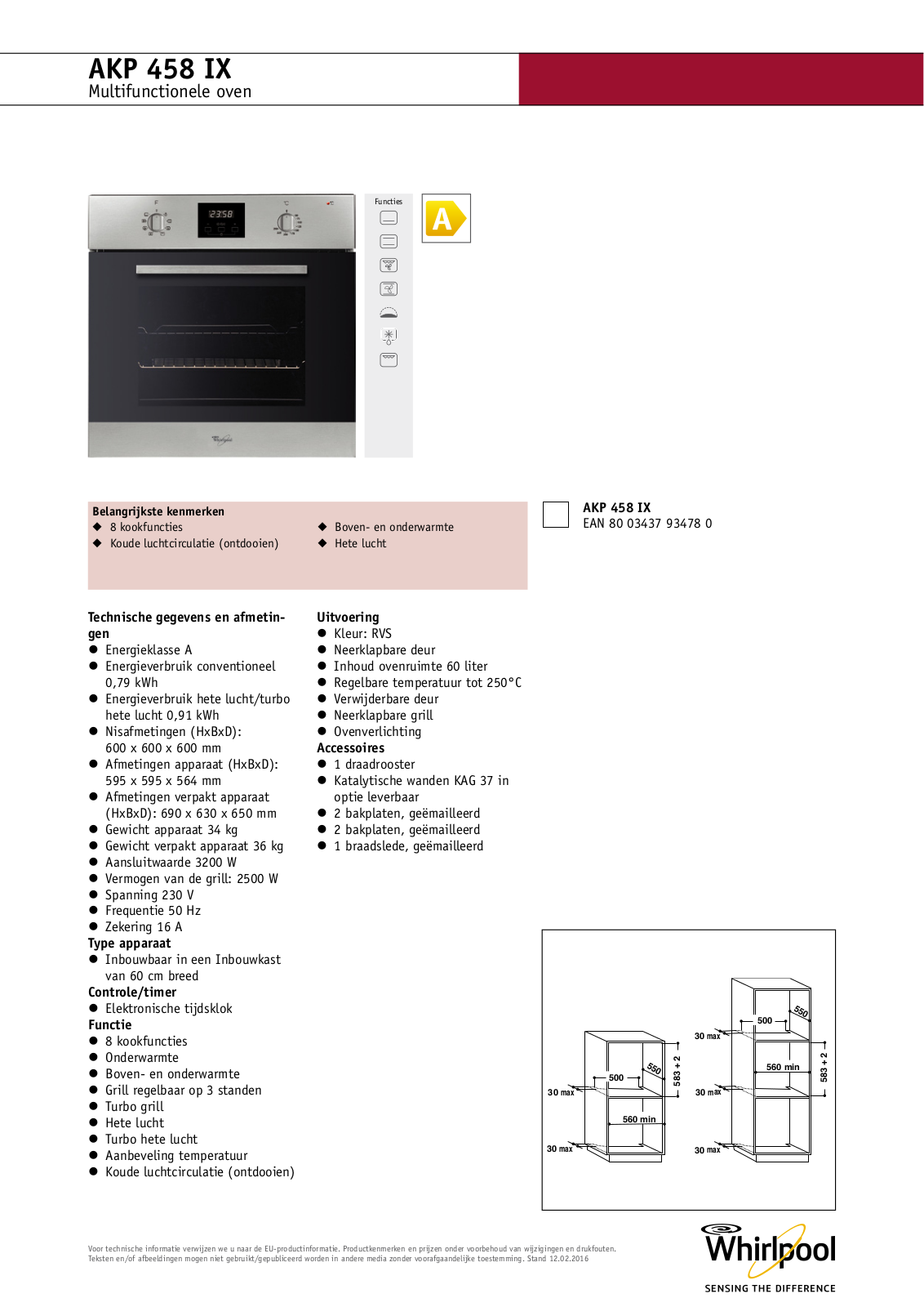 Whirlpool AKP 458/IX User Manual