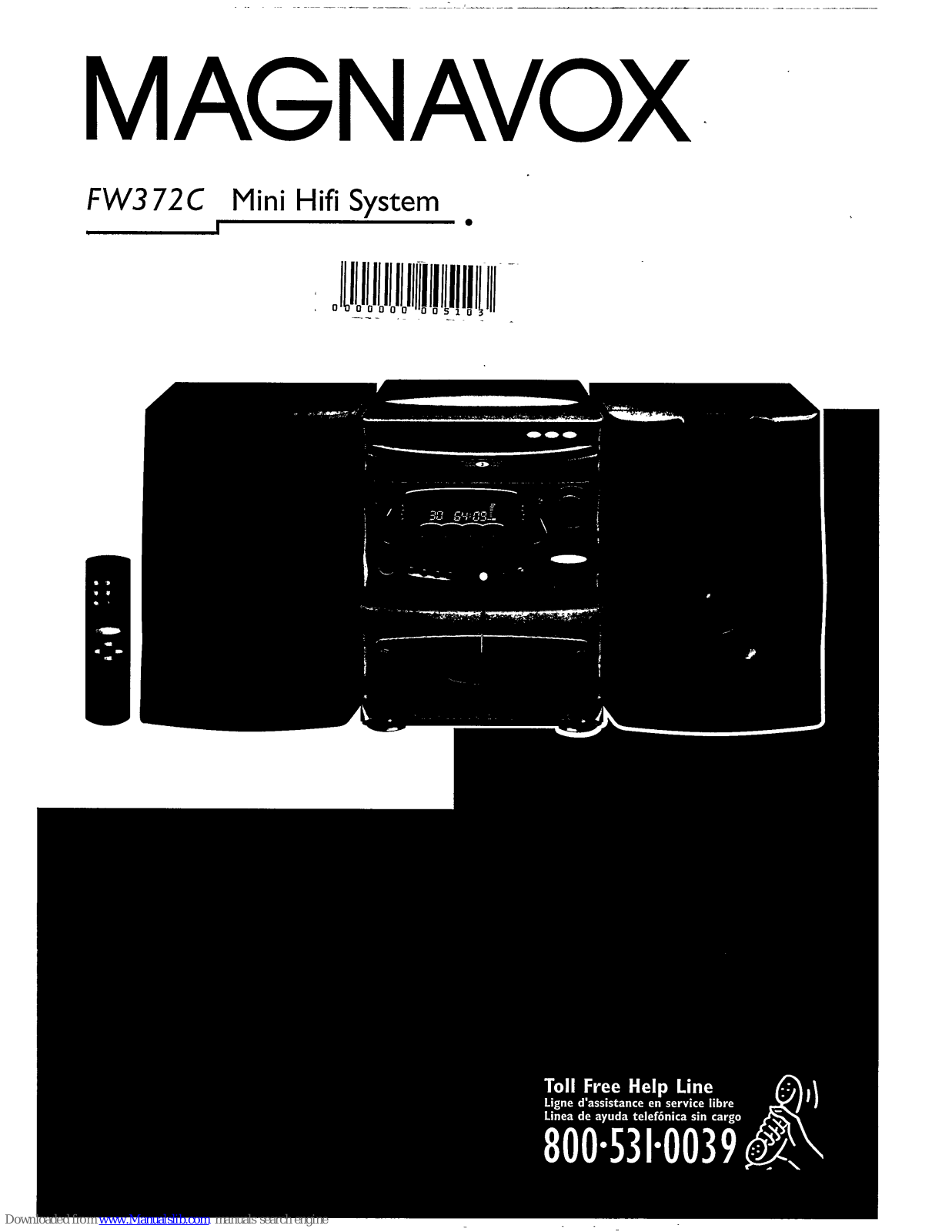 Philips FW372C/25, FW372C/72, FW372C/62, FW372C/22P, FW372C/22B User Manual