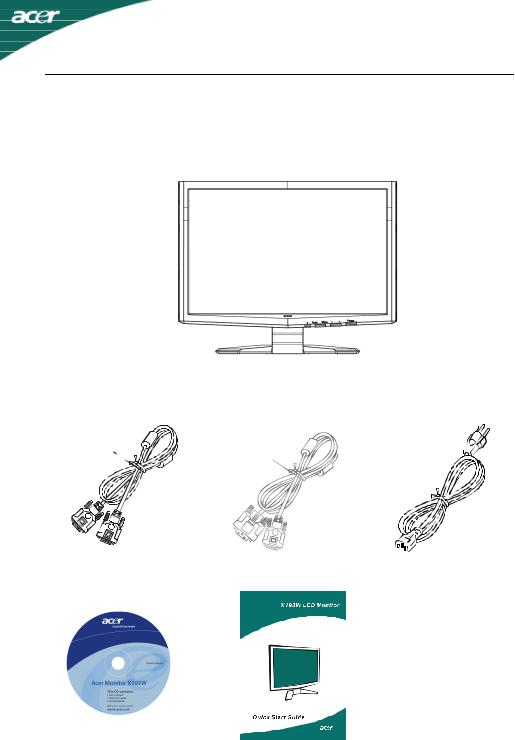 Acer X223WBD User Manual