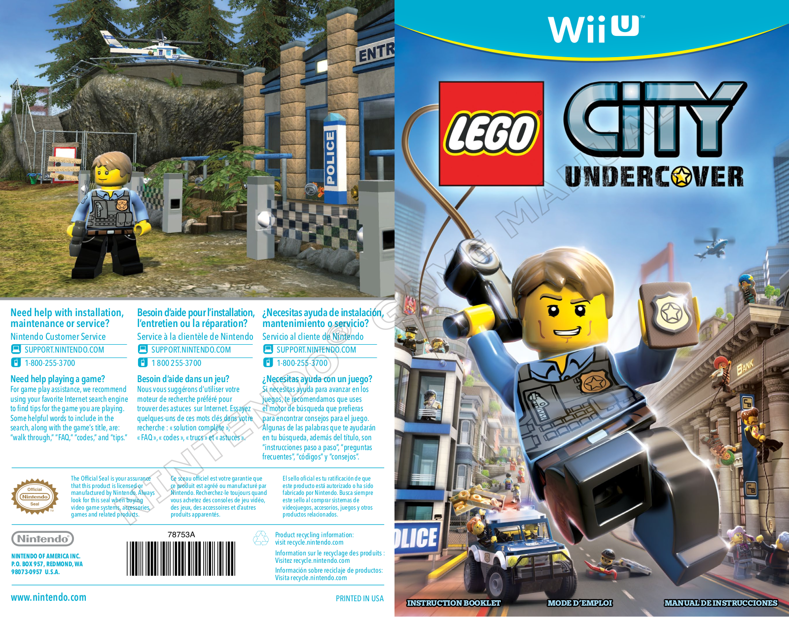 Lego Nintendo Wii U Instruction Manual