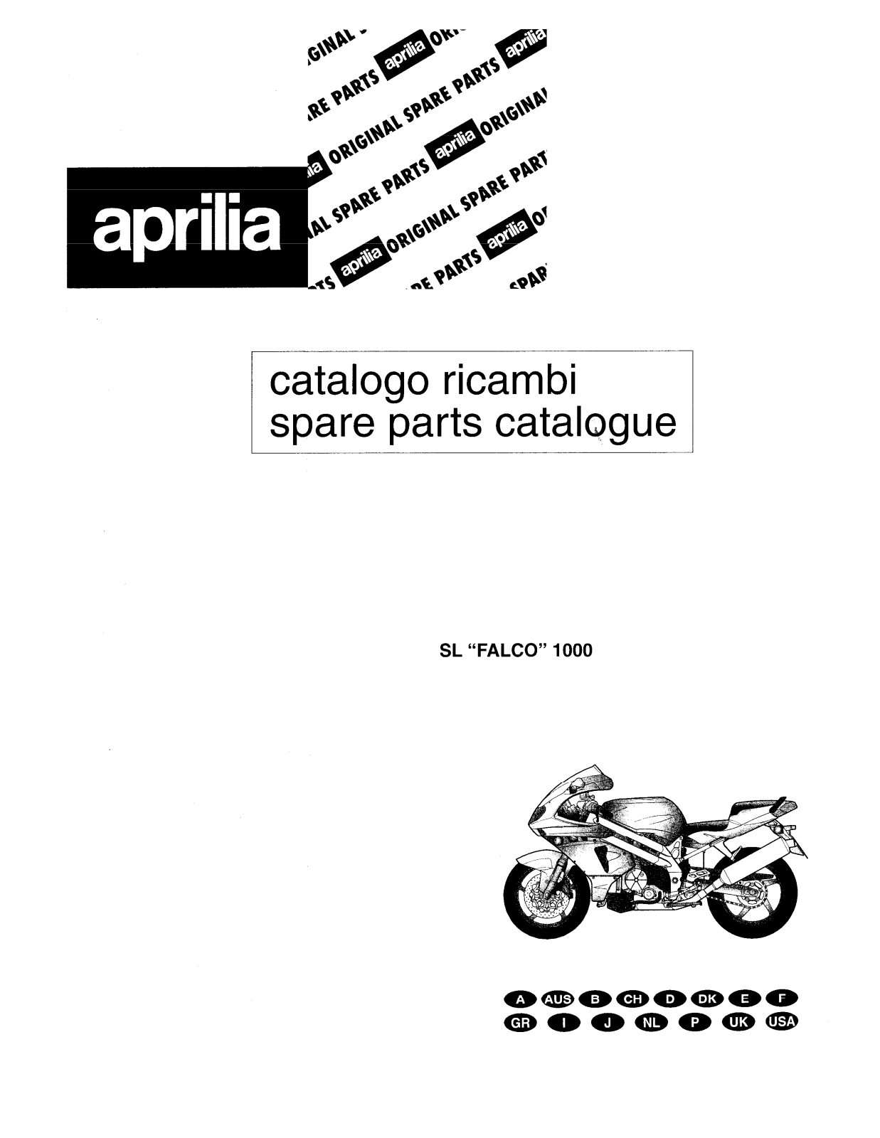 Aprilia SL 1000 Falco PARTS CATALOGUE