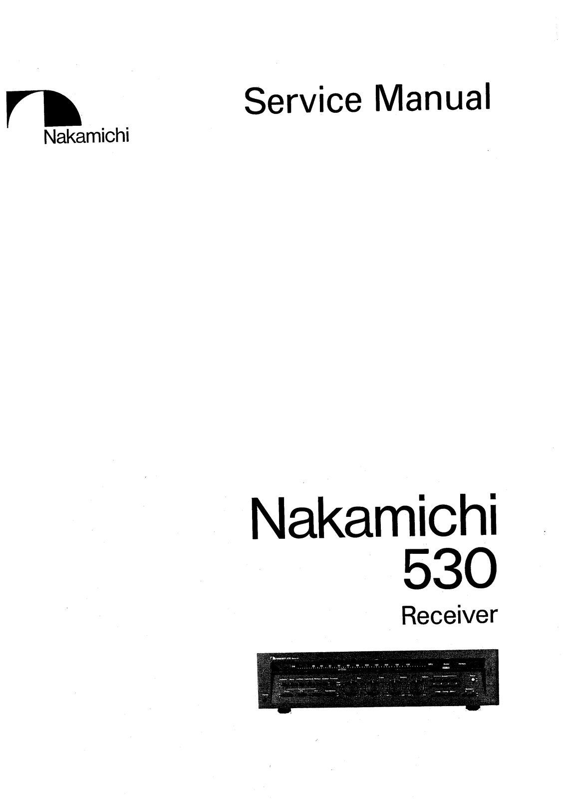 Nakamichi 530 Service manual