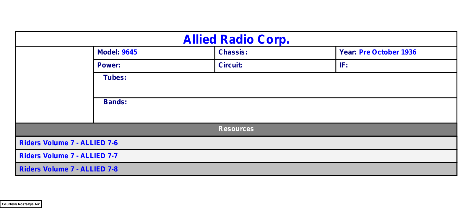 Allied Radio G9645 Schematic - ManualMachine.com
