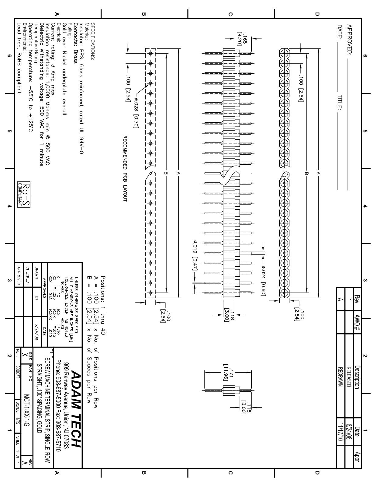 Datasheet MCT-1-36-1-G Specification - ManualMachine.com