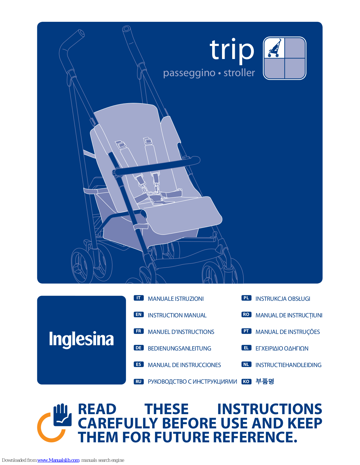 Inglesina trip Instruction Manual