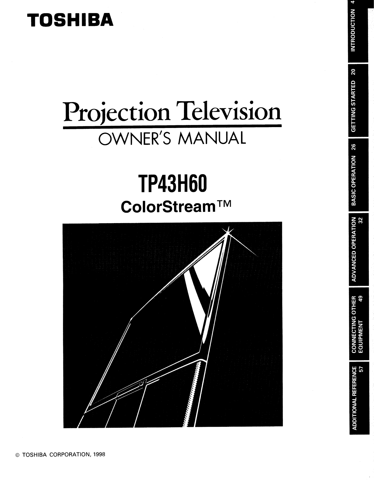 Toshiba ColorStream TP43H60 Owner's Manual