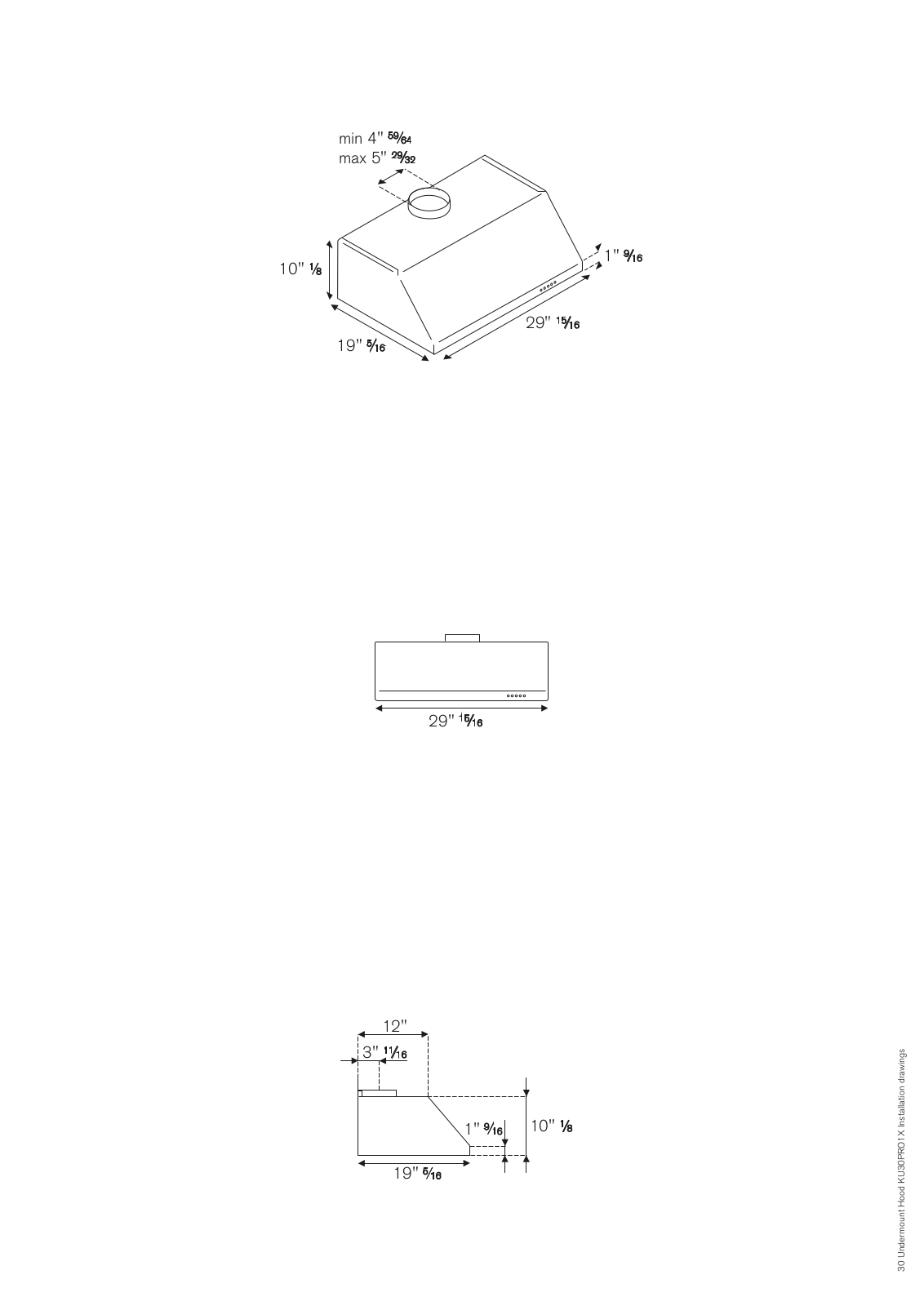 Bertazzoni KU30PRO1X, KU30PRO1X14 Installation Guide