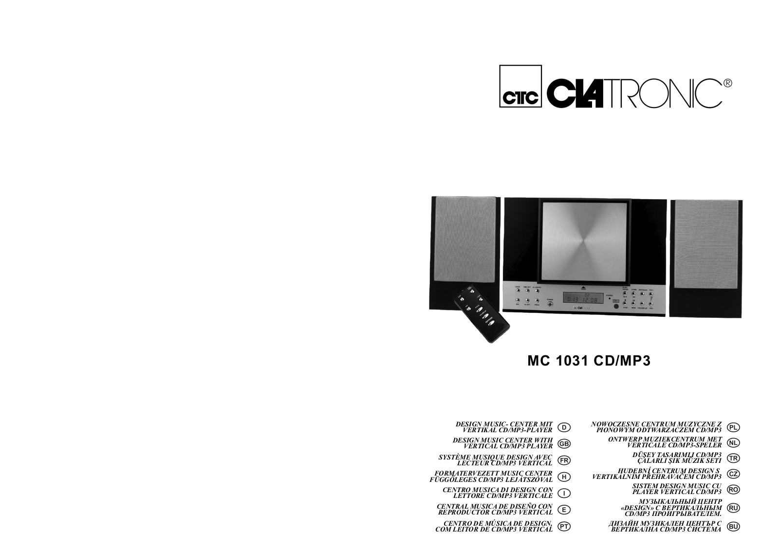 CLATRONIC MC 1031 User Manual