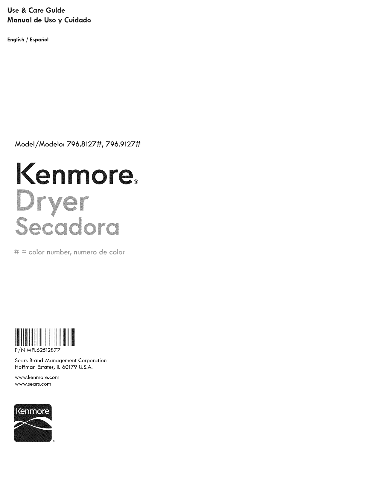 Kenmore 79681272210, 79691272210 Owner’s Manual